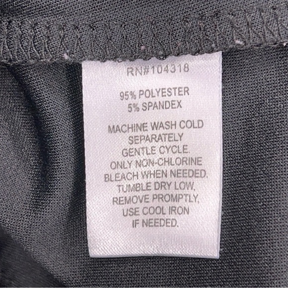 SMALL JUNIORS DEREK HEART BLACK PANTS  PAPERBAG PANTS STRETCH BELTED - Picture 9 of 9